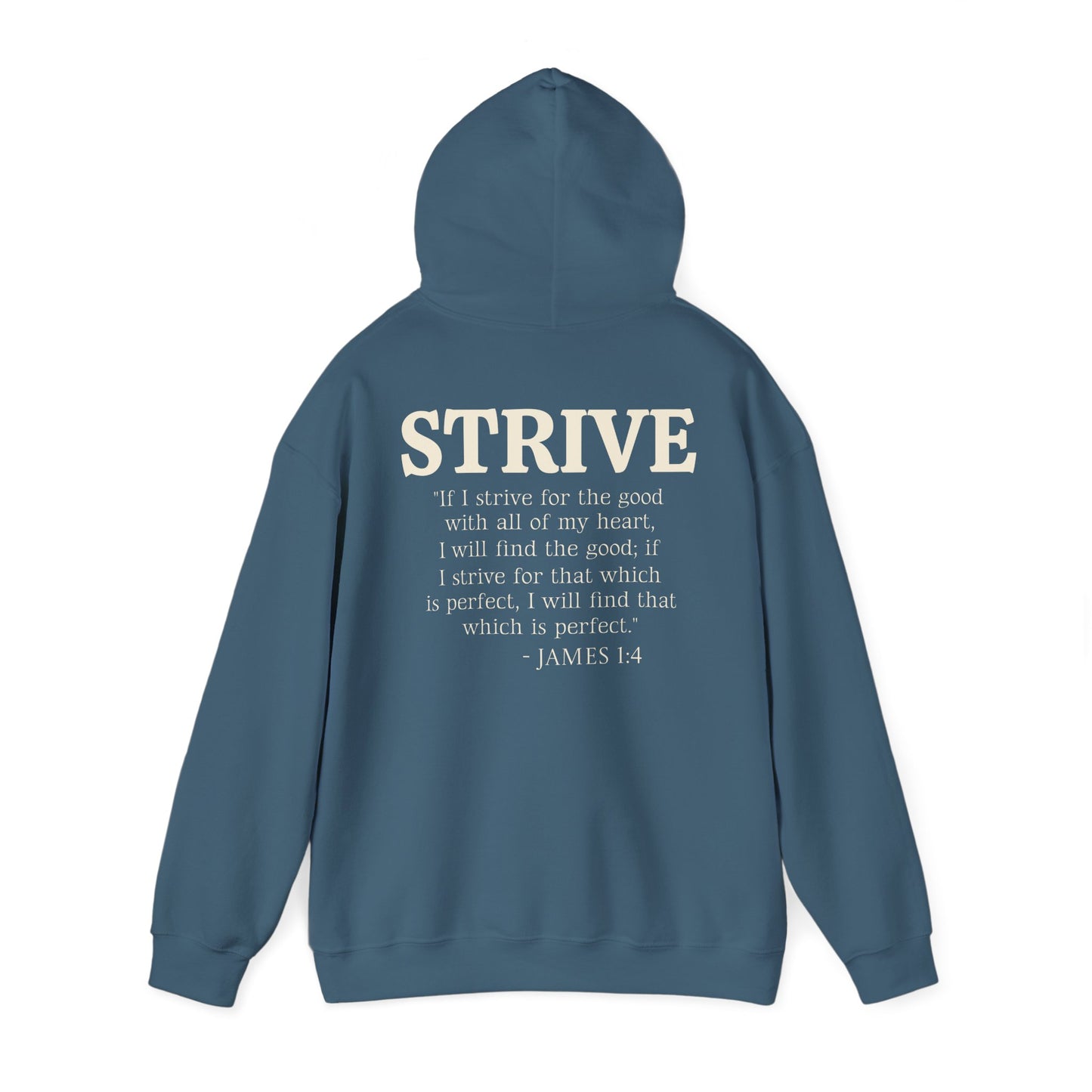 Strive Bible Verse Hoodie Sweatshirt