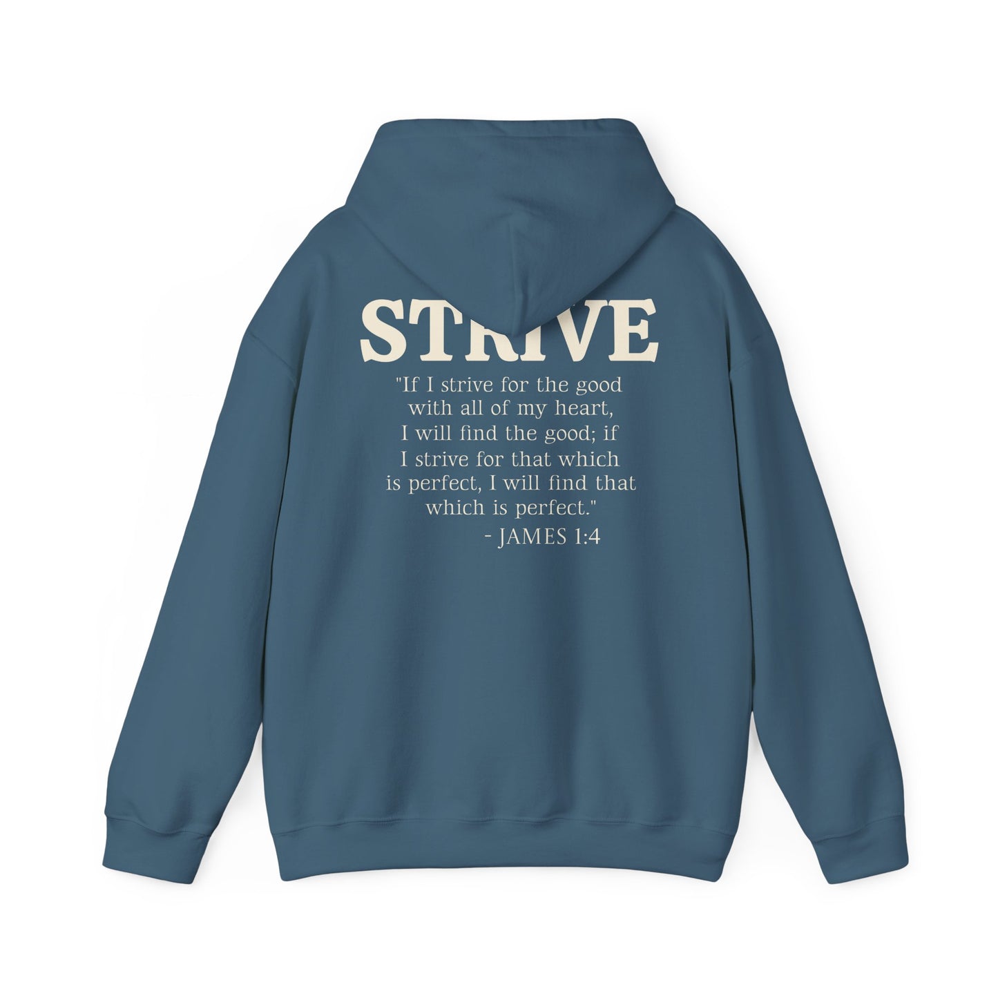 Strive Bible Verse Hoodie Sweatshirt